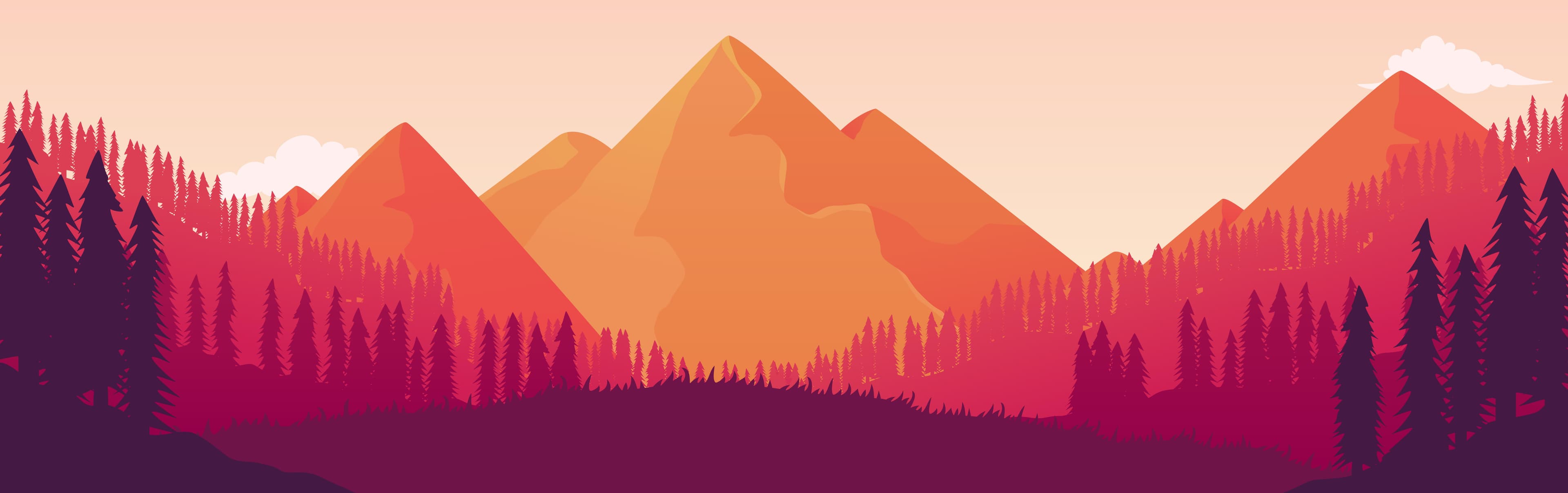 A beautiful mountain background